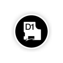 Dymo 45013 Cinta de Transferencia Térmica D1, Etiquetas Estándar Negro sobre Blanco 12 mm x 7 m, Poliéster Autoadhesiva, Rotuladora LabelManager