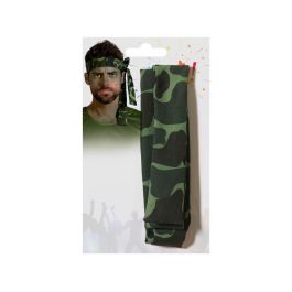 Cinta Para La Cabeza Camuflaje Verde Para Disfraz Militar
