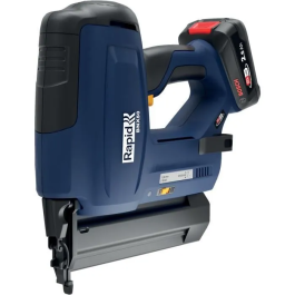 Rapid BNX50 Clavadora a Batería 18V para Madera 8/20-50mm con Maletín, Batería 2.5Ah y Cargador