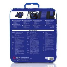 Sparco SPC1019AZ Juego de Fundas para Asientos de Coche S-Line Azul y Negro 100% Poliéster Universales y Lavables Sparco SPC1019AZ Juego de Fundas para Asientos de Coche S-Line Azul y Negro 100% Poliéster Universales y Lavables