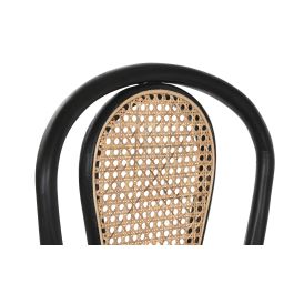 Silla Tradicional DKD Home Decor Negro Natural 42.5 x 89 x 40 cm (2 Unidades) Silla Tradicional DKD Home Decor Negro Natural 42.5 x 89 x 40 cm (2 Unidades)