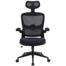 Woxter GM26-107 Silla Gaming Ergo Negra - Ergonómica, Malla Transpirable, altura ajustable, soporte cervical, reposabrazos abatibles