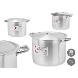 Kinvara Olla de Aluminio 30 cm 15 L - 40x27x32 cm, Plata, Apto para Gas, Horno y Lavavajillas (4 Unidades) Precio: 91.50000035. SKU: S3602018