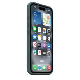 APPLE iPhone 16 - Funda de Silicona con MagSafe - Verde Lago APPLE iPhone 16 - Funda de Silicona con MagSafe - Verde Lago