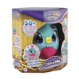 Diset Funtasy Family Chick-A-Boo Peluche Interactivo Mamá Gallina Incuba Huevos, Pollitos, Sonidos. Incluye 2 Huevos y 2 Pollitos. Edad 3+