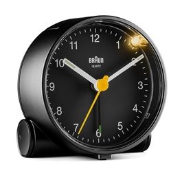 Reloj Despertador Clásico Analógico Negro BRAUN BC-01-B