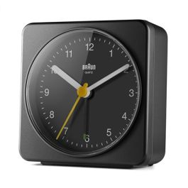 Reloj Despertador Clásico Analógico Negro BRAUN BC-03-B