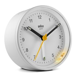 Reloj Despertador Clásico Analógico Blanco BRAUN BC-12-W