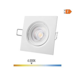 Downlight led empotrable cuadrado 5 W 4000 k luz dia color blanco 9 x 9 cm