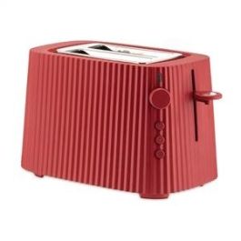 Alessi MDL08 R PLISSE Tostadora Roja con Seis Niveles de Tostado y Superficie Plisada Precio: 74.69000033. SKU: B1JZ9JWYZG