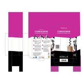 Sacacorchos Acero Lacado y Teflón Bodega Koala 11,5x1,8x2,8 cm