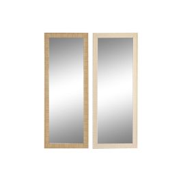 Espejo de pared Home ESPRIT Marrón Natural Scandi 74 X 2 X 194 cm (2 Unidades) Precio: 207.79000033. SKU: B15WQPWY6V