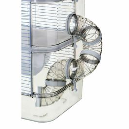 Zolux ZOL3336022060225 Jaula Rody3 Trio de 3 niveles para hámsteres, ratones y jerbos - L 41 x P 27 x H 53 cm - Blanco