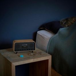 Thomson THO3499550388916 Radio Reloj Despertador Bluetooth Vintage Cosy 30W FM Alarma Dual LCD Cargador USB-C 230V