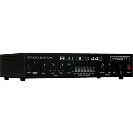 Hiwatt Amplificador Bajo Cabezal Bulldog 400W Clase D (Versión Rack 3U) con EQ 7 Bandas y Limitador