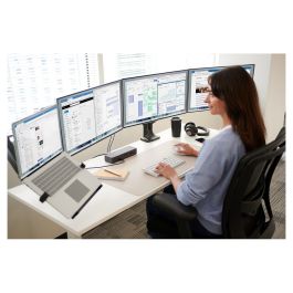 Kensington Brazo para Monitor 2TFT Ajustable en Altura con un Toque para Dos Monitores Montaje Escritorio Negro