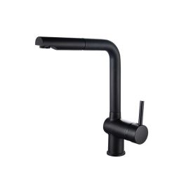 Edouard Rousseau Grifo de Cocina Mezclador Matsouko - Con Ducha de Mano Extraíble, Ahorro de Agua, Cuerpo Latón, Cartucho Cerámico Ø40mm, Negro Precio: 80.78999995. SKU: B1ACSA56RG
