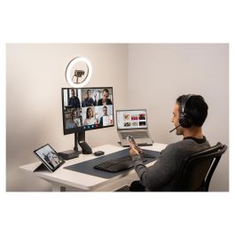 Kensington Auriculares Gaming H3000 PROVC, Diadema Bluetooth 5.2, Negro, 60h Batería, Cancelación Ruido, Micrófono Boom, USB-C, Para PC, PS, Xbox, Android, iOS