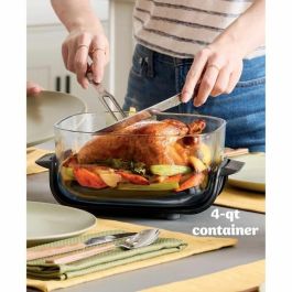 Ninja Freidora sin Aceite Portátil CRISPI NIN0622356307741 Recipientes 1,4 L y 3,8 L 1700 W Azul 4 Programas