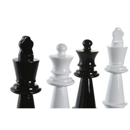 Figura Moderno DKD Home Decor Blanco Negro 11 x 27.5 x 11 cm (4 Unidades)