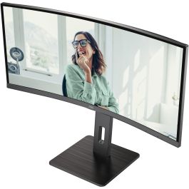 AOC CU34P3CV Monitor 86.0cm (34") UltraWide Quad HD VA 1440p 100Hz Curved HDMI DP USB-C