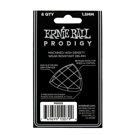 Ernieball Púas Prodigy Negra Reuleax Large 1,5 Mm - 6 Unidades