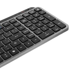 Mars Gaming Teclado Compacto Inalámbrico Bluetooth MK-SILENKEYS Negro, Silencioso, Triple Conectividad, AI SmartKey