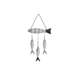 Decoracion Colgante Mediterraneo DKD Home Decor Azul Blanco 4 x 32.5 x 65 cm (2 Unidades) Precio: 25.4999998. SKU: B18EW7FBZZ