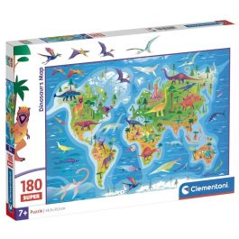 CLEMENTONI Puzzle Súper Mapa Dinosaurios 180 Piezas 48,5x33,5cm Precio: 10.50000006. SKU: B17AVFFTCM