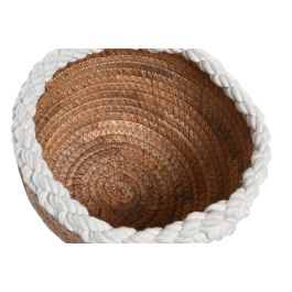 Centro Mesa Boho DKD Home Decor Natural Blanco 24 x 15 x 24 cm