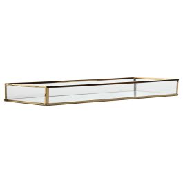 Bandeja Decoracion Moderno DKD Home Decor Dorado Blanco 15 x 4 x 42 cm Set de 2 Bandeja Decoracion Moderno DKD Home Decor Dorado Blanco 15 x 4 x 42 cm Set de 2