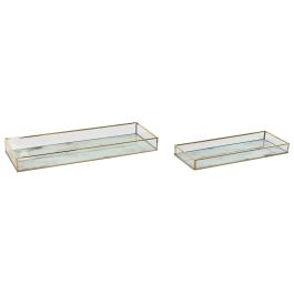 Bandeja Decoracion Moderno DKD Home Decor Dorado Blanco 15 x 4 x 42 cm Set de 2 Precio: 15.79000027. SKU: B12HZBTPZ3