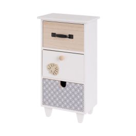 Caja-Joyero LEAVES Blanco Gris Natural Madera MDF 17 x 11 x 31 cm Precio: 26.68999971. SKU: B1CNH9955A