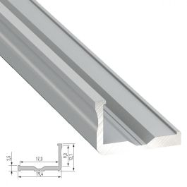 Perfíl Aluminio Tipo F 2,02M - Bruto Perfíl Aluminio Tipo F 2,02M - Bruto