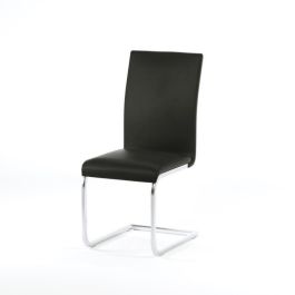 LEA Juego de 2 sillas de comedor - Negro imitación - Contemporáneo - L 43 x P 56 cm