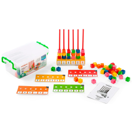 Miniland Abacus Multibase Juego de Cuentas Educativo con 90 Piezas para Niños