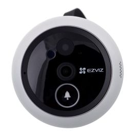 EZVIZ DP2 Timbre Video WiFi 1080p, Sensor Movimiento 6m, Visión Nocturna, Negro/Plata, CS-DP2C-A0-6E2WPFBS