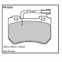 Black Diamond Ft160 BDFT160 Pastillas Predator Fast Track para Moto Delantera Ventilada