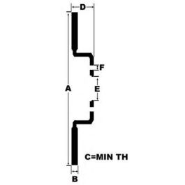 Black Diamond Discos de Freno Taladrado KBD1613CD para Rear (282x9mm)