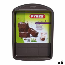 Molde Rectangular Pyrex Asimetria Negro Metal 28 x 22 cm Rectangular (6 Unidades) Precio: 95.5000002. SKU: S2706979