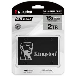 Kingston KC600 SKC600/2048G Disco SSD 2TB SATA III 2.5" Velocidad 550/520 MB/s, Cifrado AES 256 bits