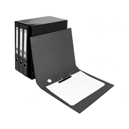 Liderpapel Módulo 4 Archivadores Folio 2 Anillas Mixtas 25mm Negro
