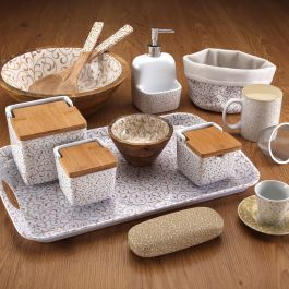 Set 6 Tazas Cafe Con Plato Serpentine Versa 5CM (2 Unidades) Set 6 Tazas Cafe Con Plato Serpentine Versa 5CM (2 Unidades)