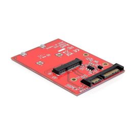 Delock Adaptador Convertidor SATA 22 Pin a mSATA Interno Full size Color Rojo - 61892