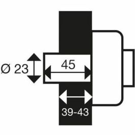Yale YV25BT-45 - Cilindro de Cerradura para Puerta con Protección Antidesgarro - 4 Llaves - Beige