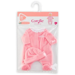 Corolle Pijama y gorro rosa COR4062013110622 Ropa para muñeca de 30cm A partir de 18 meses