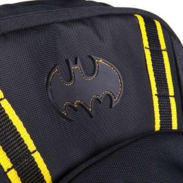 Cerdá Mochila Casual Técnica Batman Negra, 100% Poliéster, Perfecta para Uso Diario. Edad Mínima Recomendada: 16 Años