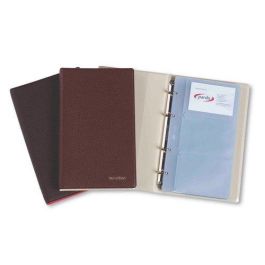 Tarjetero 4 Anillas Pardo Pvc Sim.Piel 4º 20 Fundas 120 Tarjetas Burdeos (Set de 4) Precio: 107.88999969. SKU: B1BV7PE4AW