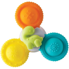 Infantino 305289 Juego de 3 spinners de Silicona