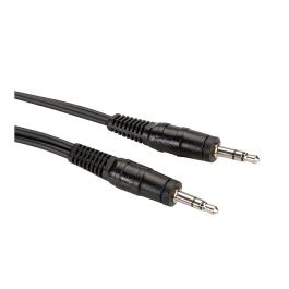 ROLINE 11.09.4501 Cable Jack 3.5mm Macho a Macho, 1m, Negro